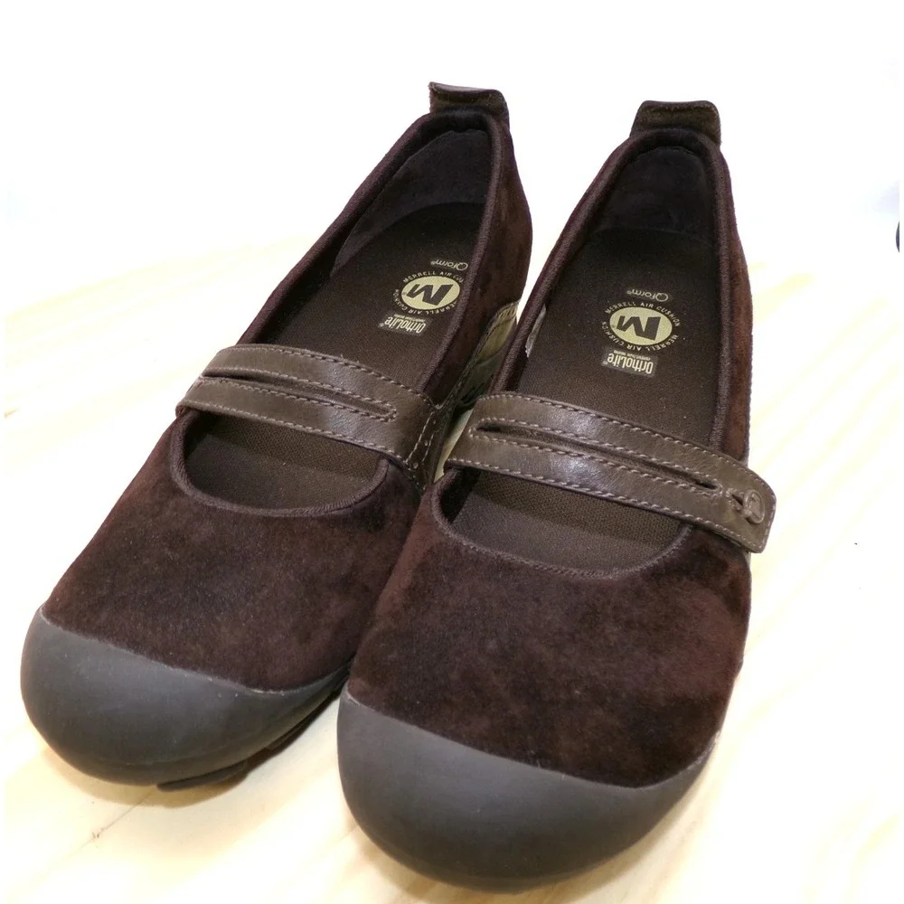 Merrell‎ Plaza Bandeau Mary Jane Shoes J46114 Womens Chocolate Brown Sz 9.5